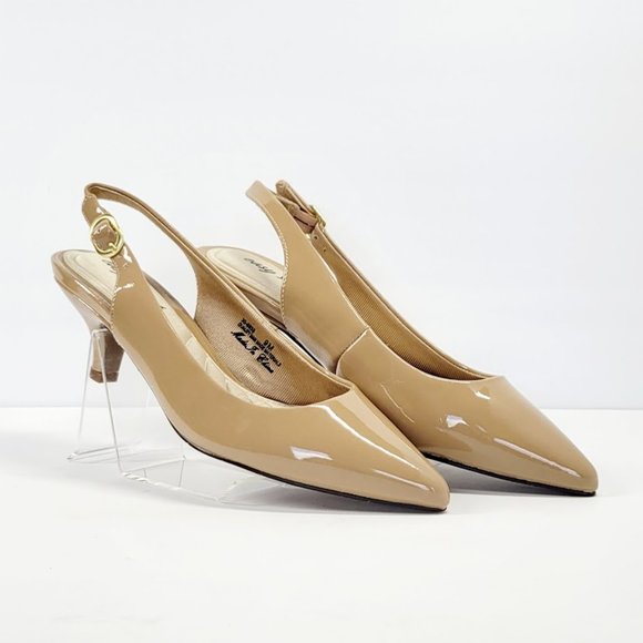 EASY STREET  faye slingback kitten-heel pumps Sz 9 NEW - Picture 1 of 8